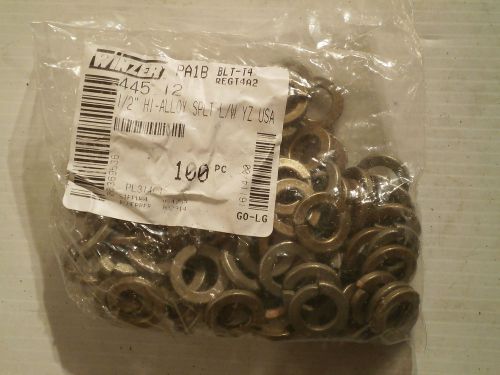 1 Pack of 100 pieces: Winzer 445.12 Alloy Split Lock Washer 1/2&#034;