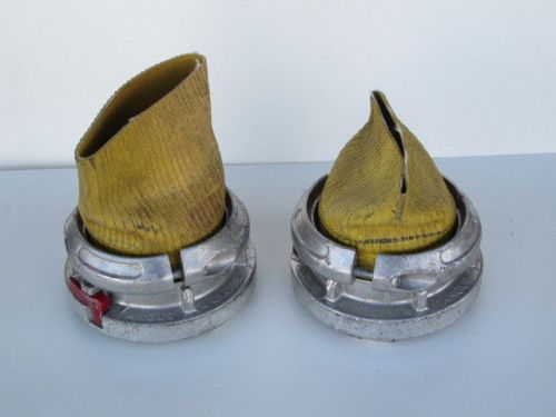 Angus 5&#034; fire hose connector snap tite fitting pair #4