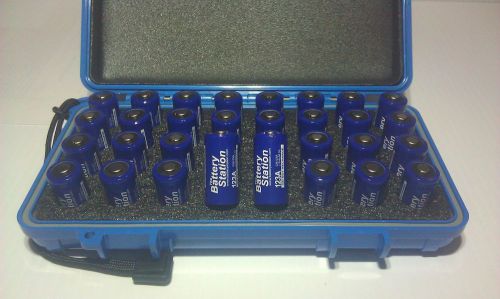 Blue Otter 3000 Battery Carrier + 32 CR123A batteries USA MADE NEW NR Free Ship