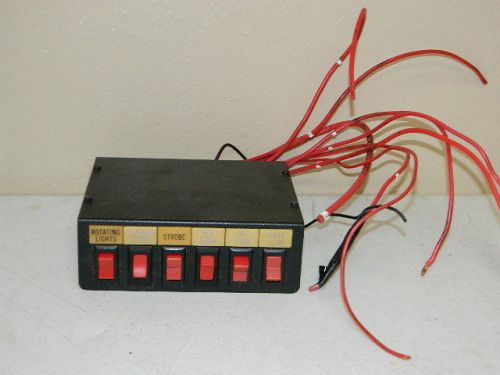 Federal signal sw300-012 police lightbar control switch for sale
