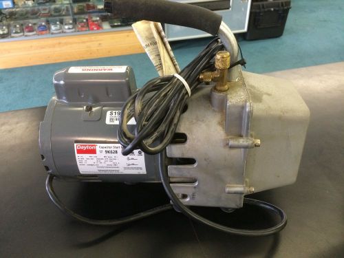 DAYTON ~ Model 9K628 ~ A/C Refrigeration R-12 Vacuum Pump