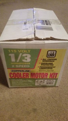 New Dial 2537 1/3HP 2 Speed 115V Copperline Evaporative Cooler Motor Kit