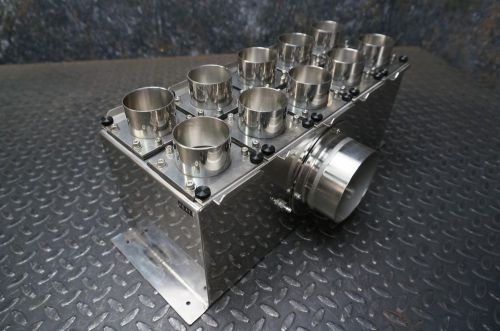 Stainless steel blower/vacuum 10-port manifold exhaust - for sale