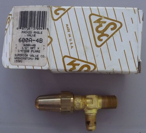 Superior valve company model: 600a-4b packed angle valve for sale