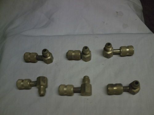 6 - 90 degree angle fittings.will work on refrigeration hoses for sale