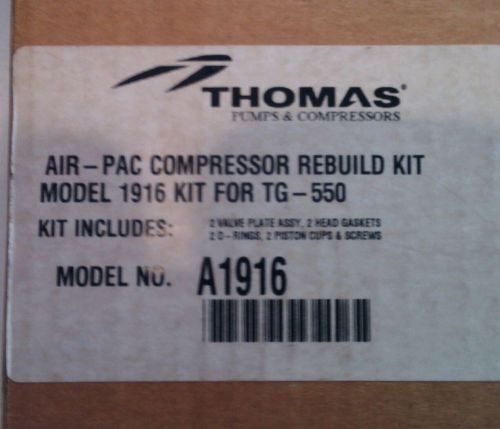 Thomas compressors air - pac model 1916 kit for tg -550 a1916 oil free repair for sale