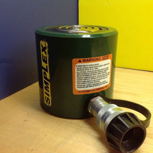 Simplex rls502 hydraulic cylinder equv. enerpac rcs-502 50 ton 2&#034; stroke new! for sale