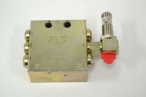 Lincoln 95-0491 divider value 1/8in npt flow control hydraulic valve b361096 for sale