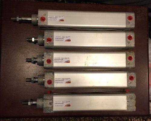 Lot of 5 camozzi pneumatic cylinders for sale