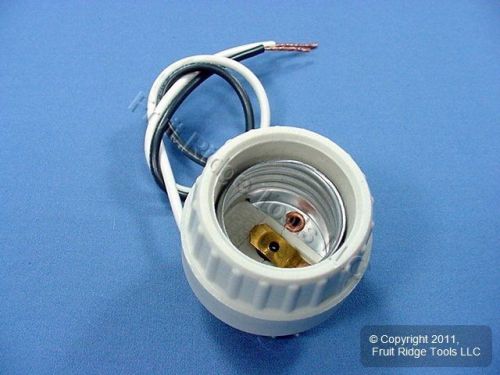 Leviton porcelain lamp holder strap mount medium light socket 8871-3 for sale