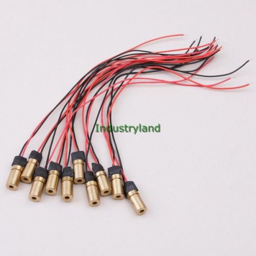 10 piece 650nm 5mw red laser diode dot module dc 3v point grs for sale