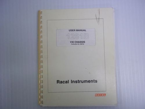 Racal 1261b vxi chassis user manual w/ 2 win system framework discs original for sale