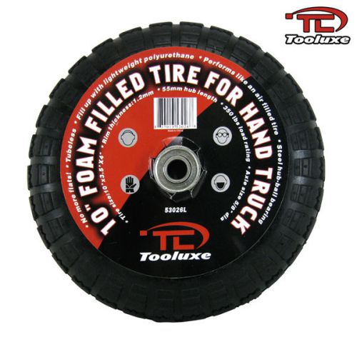 Qty2: hand truck dolly tire never run flat foam wheel warehouse farm tools for sale