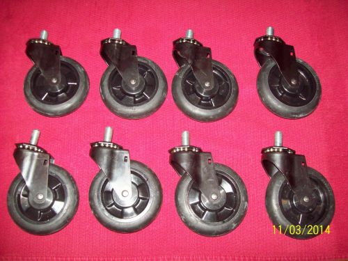 4 inch caster wheels  1/2 Threaded Stem NEW non marking *LOOK*