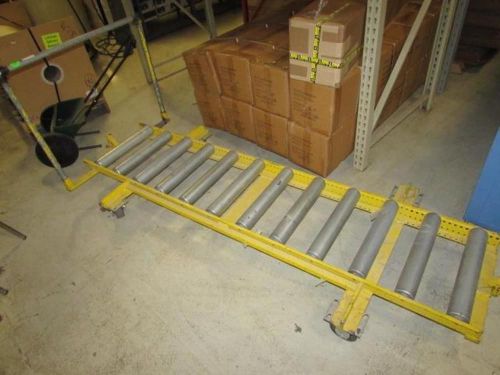 Roller conveyor deck cart heavy duty flat bed cart 8&#039; x 3&#039; retail cost $1250 for sale