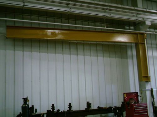 Contrx 1 ton wall mounted jib crane 18&#039; long - can shorten boom length for sale