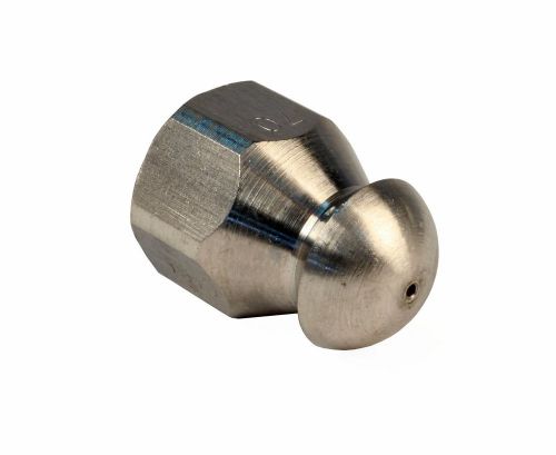 MTM Button Nose 1/4&#034; F 7.0 Orifice Laser Fixed Sewer Jetter Nozzle 4000 PSI