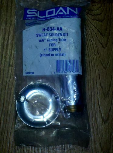 Sloan H-634-AA Sweat Solder Kit w/ 6&#034; Casing Tube for 1&#034; Supply Closet or Urinal