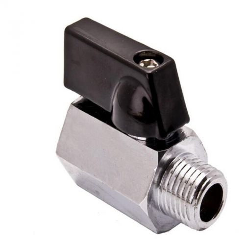 Precision fine 1/4&#034; mini brass ball valve - solid chrome plated npt abus for sale