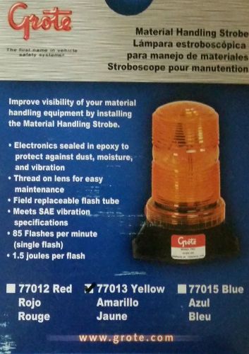Grote 77013 Yellow Material Handling Strobe Lamp Free Priority Shipping