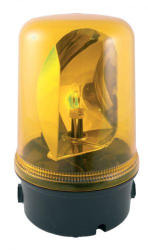 Rotating mirror light halogen beacon yellow 24 VDC