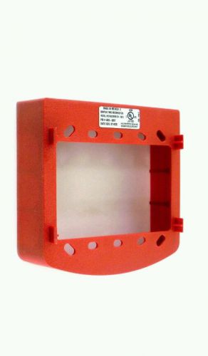 Simplex 0742295 Fire Alarm Red Skirt Surface Mount Adapter 4905-9937
