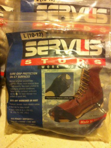 SERVUS, rubber slip on, work boot, studs. Large size 10-12
