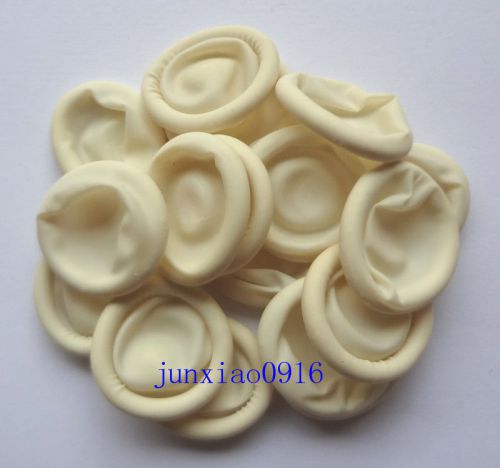 Free shipping 50pcs off white disposable latex finger sets anti static szt for sale