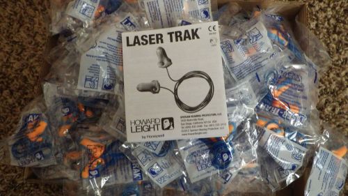 100 pairs of howard leight lt-30 earplugs laser trak metal detectable ear plugs for sale