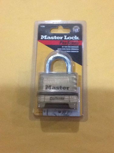 Master lock 1175d resettable pro series combination padlock brass body nip for sale