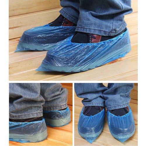 New #S Disposable Plastic Carpet Cleaning Rain Waterproof Shoe Cover Protect Lot
