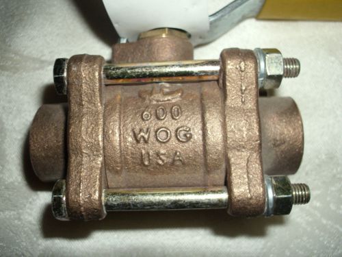 New apollo 3/4&#034; conbraco ball valve model: c11 600 wog. unthreaded, female for sale