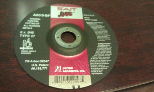 Sait 6&#034; x .045 x 7/8&#034; cut-off wheel (50 pcs) for sale