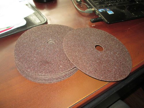 Lot of 15  3m 36 grit closed coat resin bond fibre grinding disc sanding disc for sale