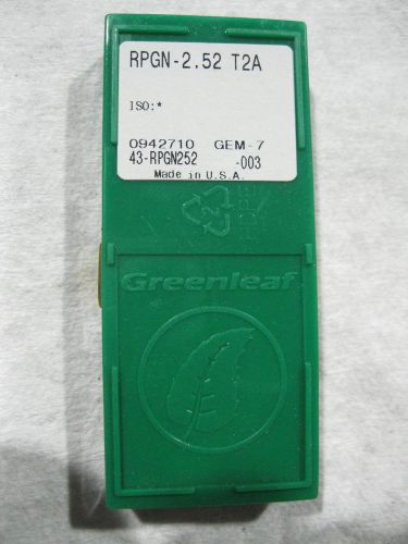 Ceramic inserts. greeenleaf. 10 pcs. rpgn 21.5 t1a. hsn100  now $5 per insert for sale