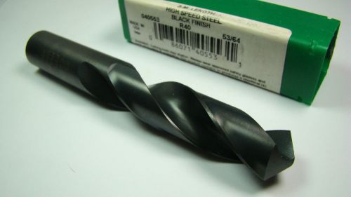 Precision screw machine length drill bit 53/64&#034; 118 deg hss oxide r40 usa [1700] for sale