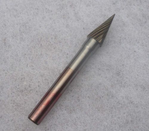 New 1 pcs Solid Carbide Rotary File/Burr Conical pointednose 8 mm Burrs M0817