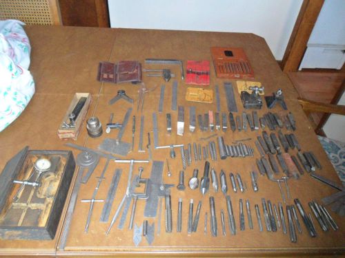 Large Lot Over 100 Vintage American Machine Tools Guages Chuck