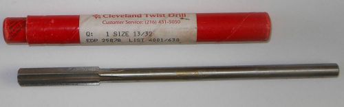 NEW CLEVELAND CARBIDE TIPPED CHUCKING REAMER 13/32&#034; STRAIT FLAT