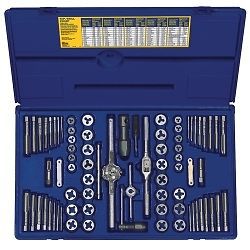 Hanson 26376 76-piece sae / metric tap and die super set for sale