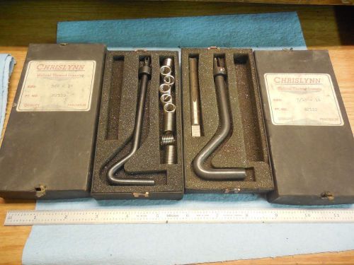 2 incomplete chrislynn helicoil thread repair kits 82122 &amp; 82120 machine shop for sale