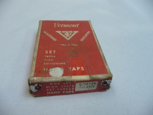Vermont tap set of 3.....5/16-24 for sale