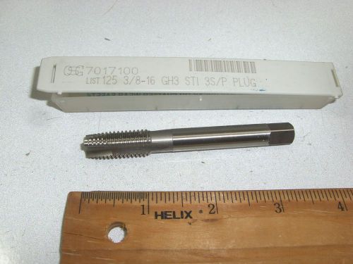 Osg 3/8-16 gh3 3-flute spiral point sti (helicoil) plug tap  (1 pc) for sale