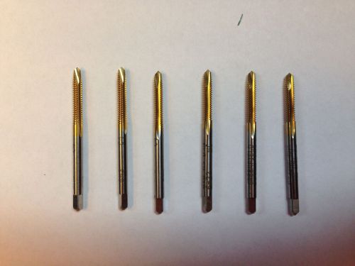 6-32 2 flute spiral point h3 tin plug high speed hand tap (12 taps) for sale