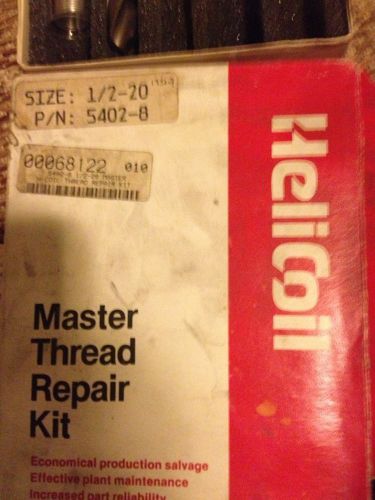 Helicoil Master Thread Repair Kit - P/N 5402-8 Size 1/2-20 w/EXTRA TAP &amp; TOOL