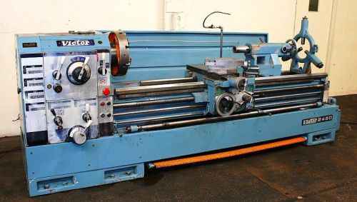 24&#034;/34&#034; x 80&#034; victor 2480 gap bed engine lathe, nice, 1990 for sale