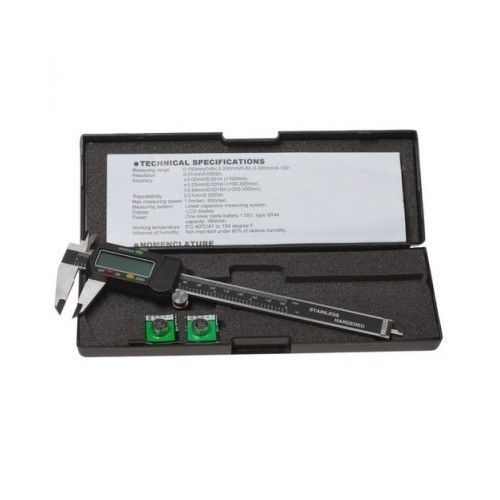 Digital micrometer caliper carrera precision 6 inch lcd fractional decimal for sale
