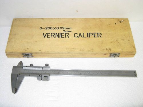 VERNIER CALIPER WITH WOOD BOX ~ 20CM