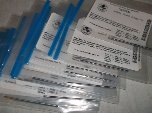 New lot of 10 meyer gage  co. .0650zm english z gage pins for sale