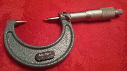 0-1&#034; MITUTOYO 30° POINT MICROMETER  NO.112-237